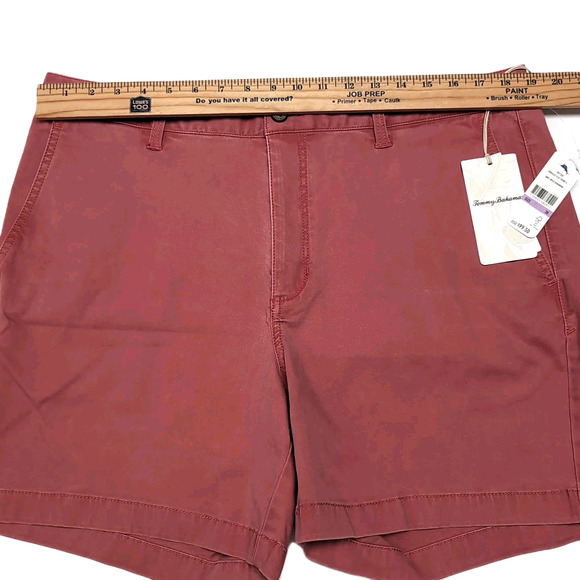 Tommy Bahama Shorts Mens Size 38 Geranium Boracay Stretch Chino Flat Front NEW - Picture 8 of 11
